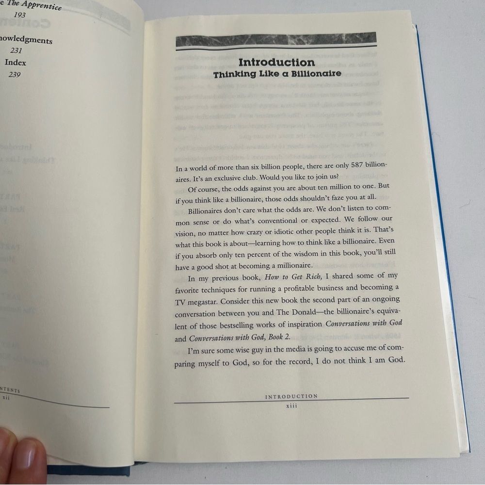 TRUMP Think Like a Billionaire Hardcover 2004 Wealth Creation Entrepreneurship - Picture 14 of 14